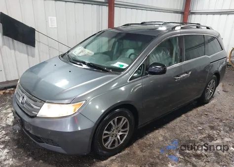 2012 Honda Odyssey Ex-L z USA, uszkodzony, nr VIN 5FNRL5H60CB102974